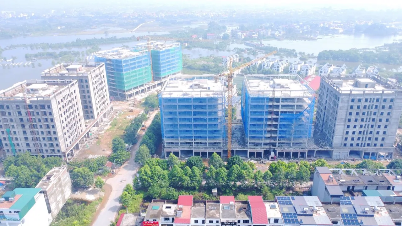 Ảnh thực tế Khu nhà ở đô thị Kim Hoa (đợt 2)